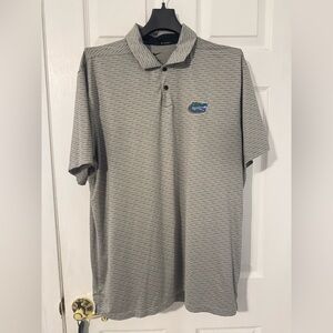 Nike University of Florida Gray Patterned Polo Shirt